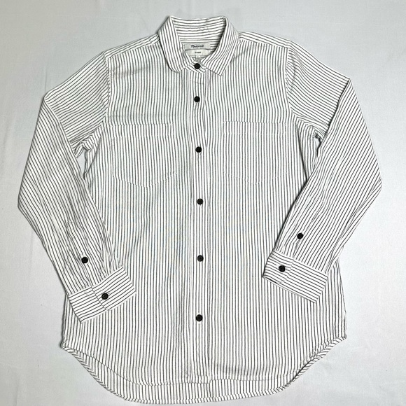 Madewell Tops - Madewell Classic Ex-Boyfriend Striped Button Down Shirt size Small